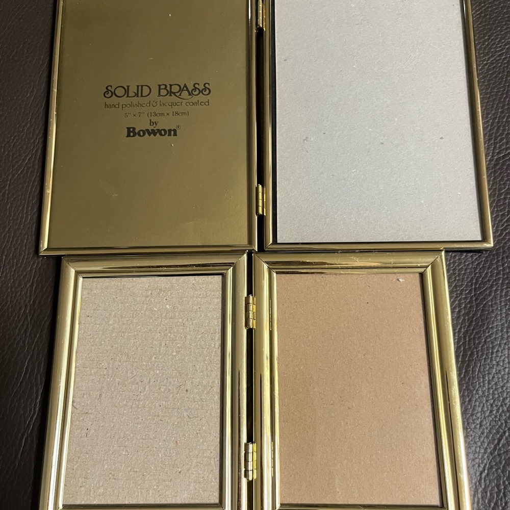 Solid Brass Picture Frame - Gold